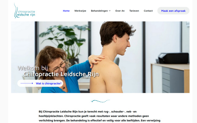 Screenshot van Chiropractie Leidsche Rijn