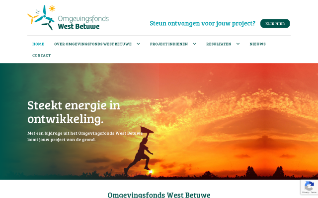 Screenshot van Omgevingsfonds WB