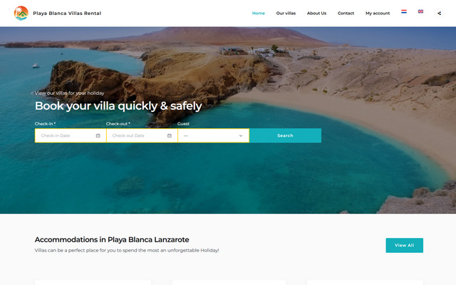 Screenshot van Playa Blanca Villas Rental